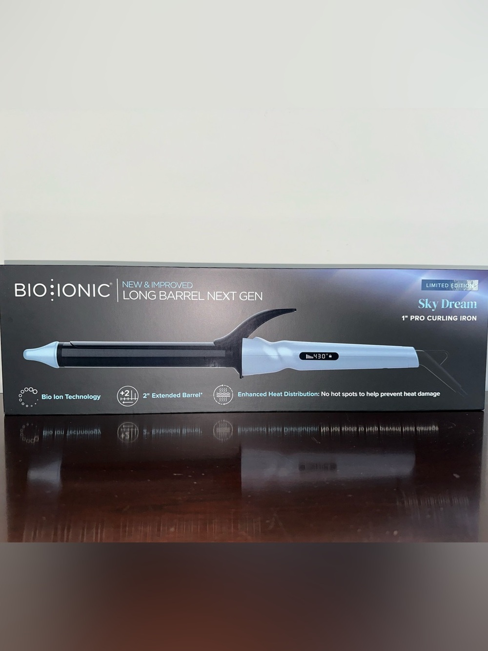 Bio Ionic Sky Dream 1โ Pro Curling Iron โ Long Barrel Next Gen - NIB